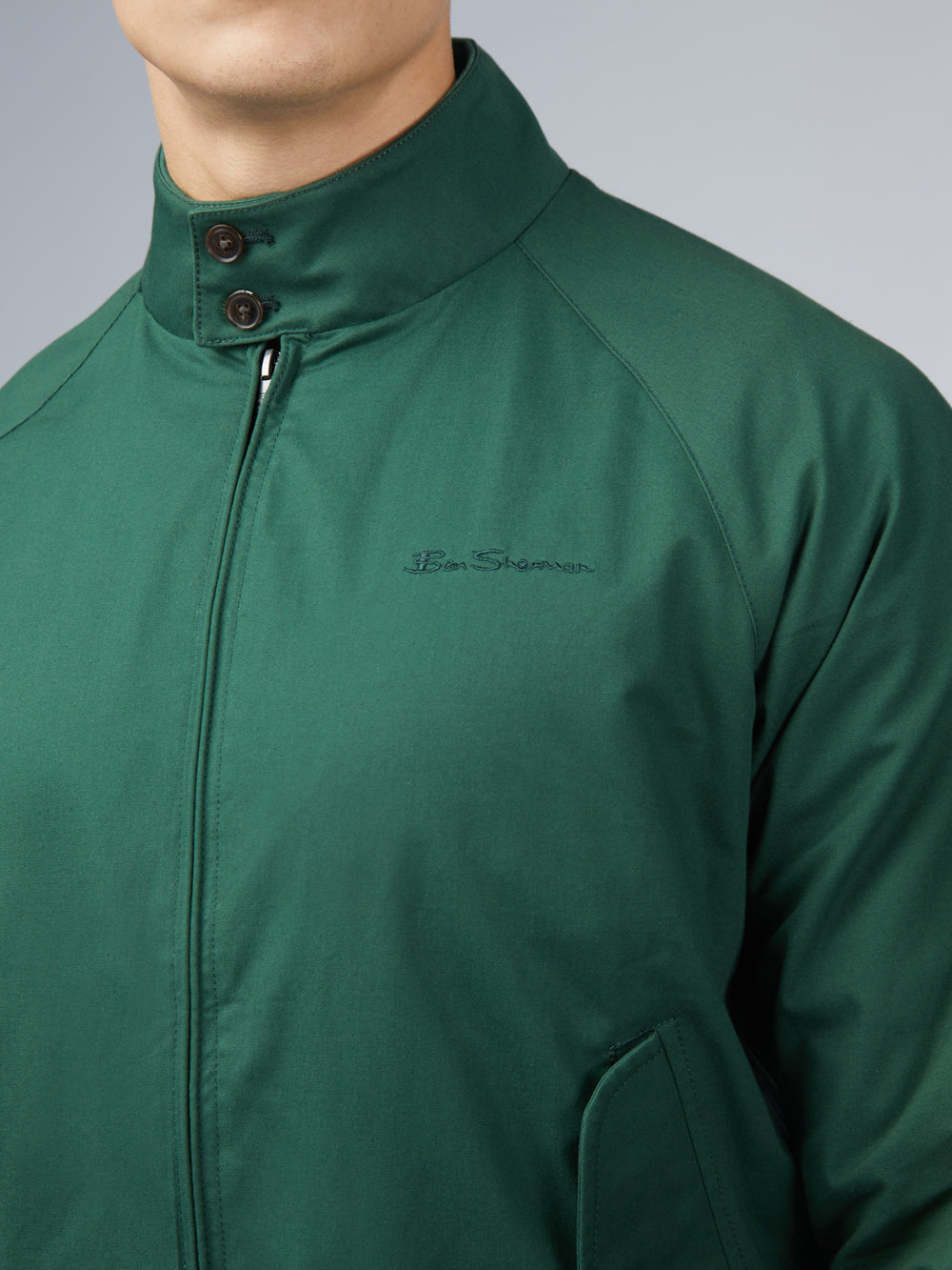 Vestes Ben Sherman Signature Harrington Vert | CWW-65057131